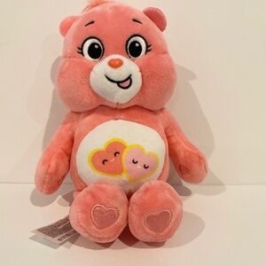 🔥4/$15 🔥 Care Bears Pink Plush Heart Magic Do Your Best Bear Basic Fun 2021 9”